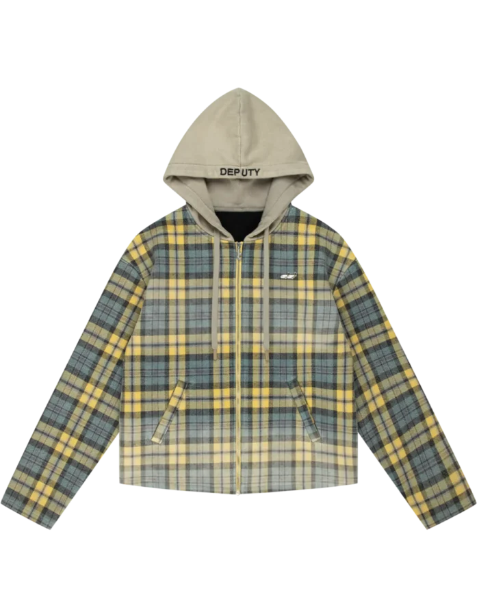 Deputy Department 900 GSM WASHED OUT FLANNEL JACKET