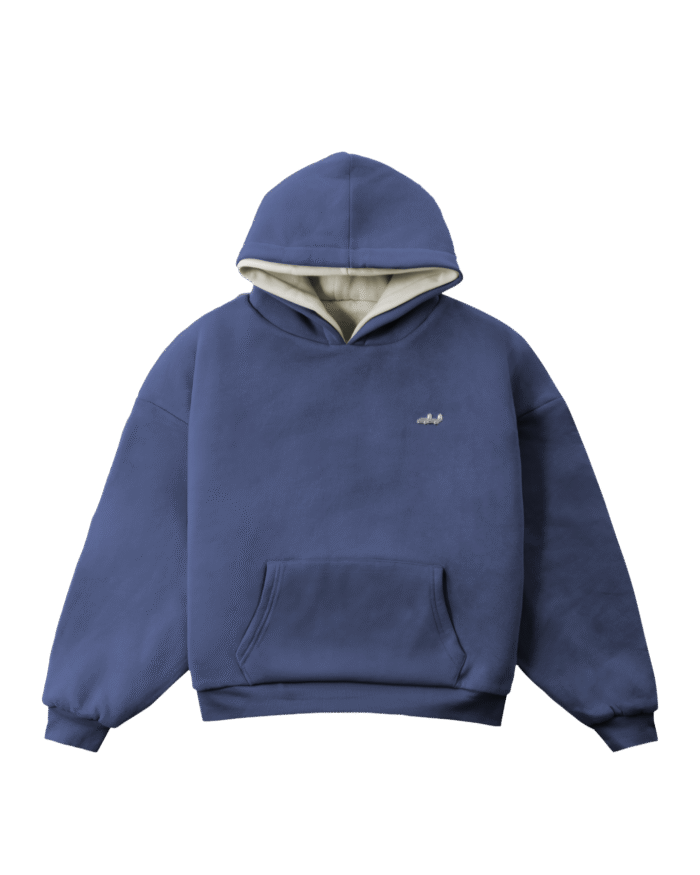Deputy Department 1000 Fuckin Gsm Hoodie (Cream/Marine)